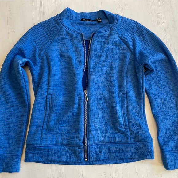 H by Halston Women’s Blue Zip Up Top Size 4 - Picture 7 of 10